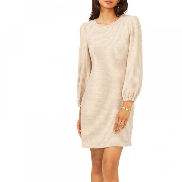 MSK Dresses & Skirts - Tan Sweater dress, worn once!